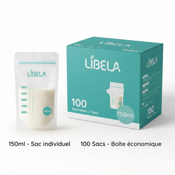 Sachets de conservation de lait maternel 150ml